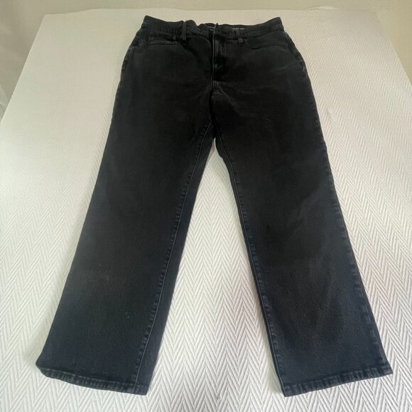 J. Crew Classic Straight Jeans Women's 33 Black Denim Stretch Full Length - Picture 2 of 7